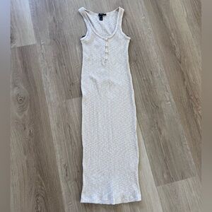 Sleeveless Ribbed Knit Dress